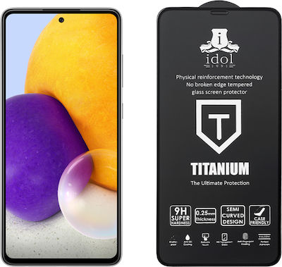 Idol 1991 Titanium Full Glue Full Face Tempered Glass (Galaxy A72) 8286049