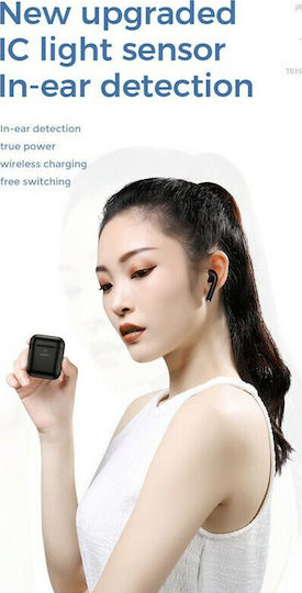 Joyroom JR-T03S Earbud Bluetooth Handsfree Ακουστικά με Θήκη Φόρτισης Μαύρα