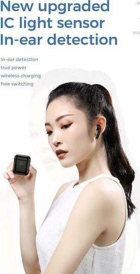 Joyroom JR-T03S Earbud Bluetooth Handsfree Ακουστικά με Θήκη Φόρτισης Μαύρα