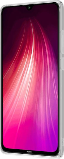 Crong Slim 0.8mm Back Cover Σιλικόνης 0.8mm Διάφανο (Redmi Note 8)