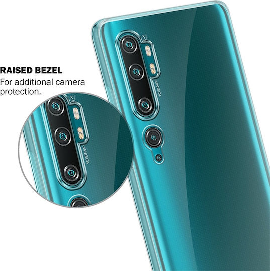 Crong Slim 0.8mm Back Cover Silicone 0.8mm Transparent (Xiaomi Mi Note 10 / Mi Note 10 Pro)