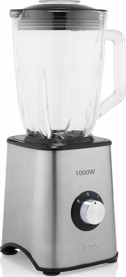 Tristar Μπλέντερ με Γυάλινη Κανάτα 1.5 lt 1000W Inox BL-4471