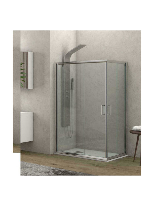 Karag New Flora 100 NFL10090120180 Cabin for Shower with Sliding Door 90x120x180cm Clear Glass