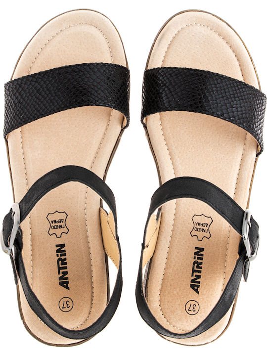 Arsena Women's Ankle Strap Platforms Black