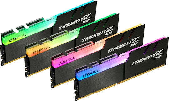 G.Skill Trident Z RGB DDR4 32GB RAM με 4x8GB Modules και Ταχύτητα 4266 για Desktop