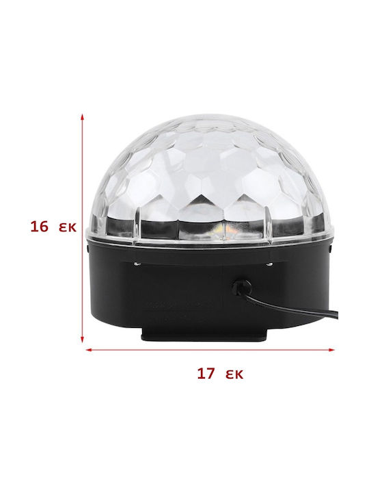 Smart Διακοσμητικό Φωτιστικό Crystal Magic Ball Light LED RGB Party Light