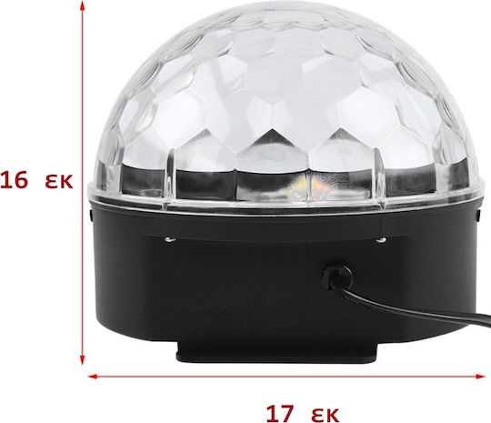 Crystal Magic Ball Light Bluetooth Dekorative Lampe Party Licht Schwarz