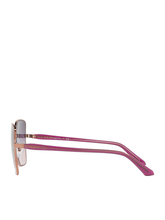 Vogue Damentagel Sonnenbrillen mit Rose Gold Metallischem Rahmen und Gray Verlaufsfarbe Gläser 116888