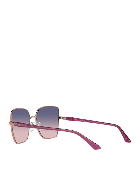 Vogue Damentagel Sonnenbrillen mit Rose Gold Metallischem Rahmen und Gray Verlaufsfarbe Gläser 116888