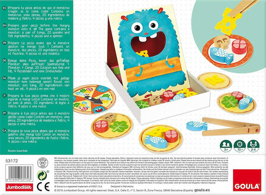 Επιτραπέζιο Παιχνίδι Hungry Monster για 2-4 Παίκτες 3+ Ετών (EN) Goula