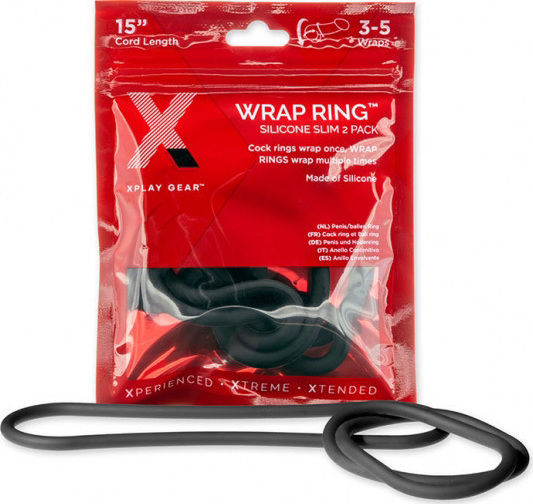 Perfect Fit Brand Slim Wrap Ring 38cm Black