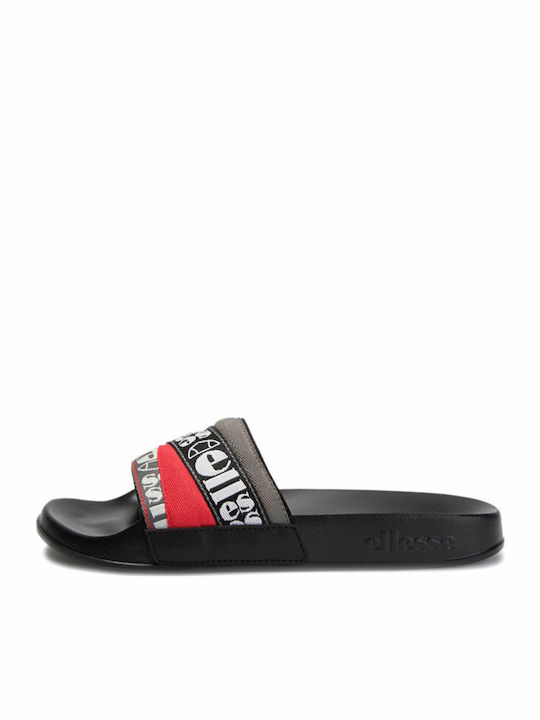 Filippo Webbing Herren Slides Schwarze
