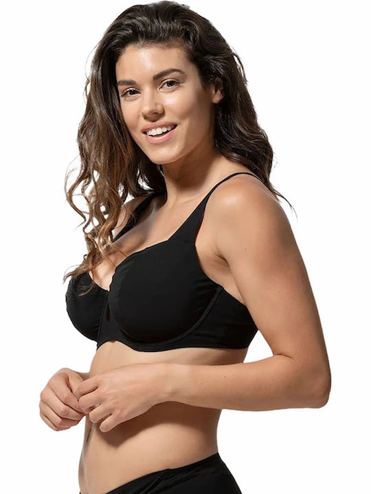Bikini Bra with Adjustable Straps Black