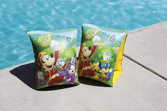 Bestway Swimming Armbands from Vinyl Mickey Mouse 23x15cm. Yellow Mickey and the Roadster Races