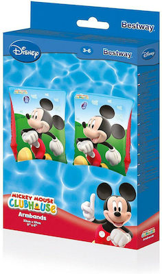 Bestway Μπρατσάκια Κολύμβησης Mickey Mouse Clubhouse 23x15εκ. Πολύχρωμα
