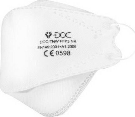 Doc High Protection Mask FFP3 NR Protective Mask FFP3 White 1pcs