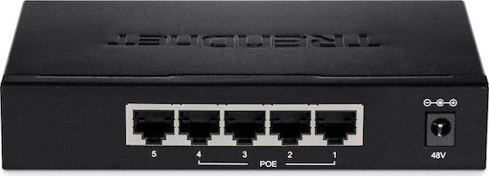 Trendnet TPE-TG50ES Unmanaged L2 PoE+ Switch με 4 Θύρες Gigabit (1Gbps) Ethernet