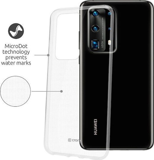 Crong Slim Back Cover Σιλικόνης 0.8mm Διάφανο (Huawei P40 Pro)