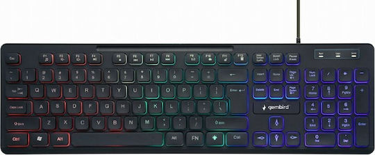 Gembird KB-UML-02 Gaming Keyboard with RGB Lighting English US