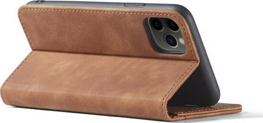 Bodycell PU Leather Wallet Δερματίνης Καφέ (iPhone 12 / 12 Pro)