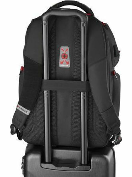 Wenger PlayerOne Tasche Rucksack für Laptop 15.6" in Schwarz Farbe