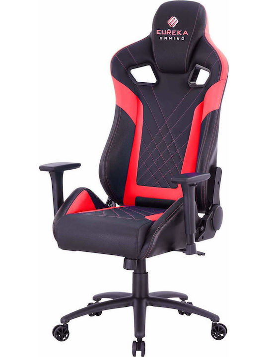 Eureka Ergonomic Onex Gx5 Δερματίνης Μαύρο/Κόκκινο