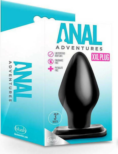Blush Anal Adventures XXL Plug Anal Plug XXLarge Schwarz
