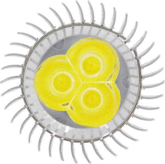 GloboStar Λάμπα LED 3W 160mm για Ντουί GU10 και Σχήμα MR16 Ψυχρό Λευκό 300lm