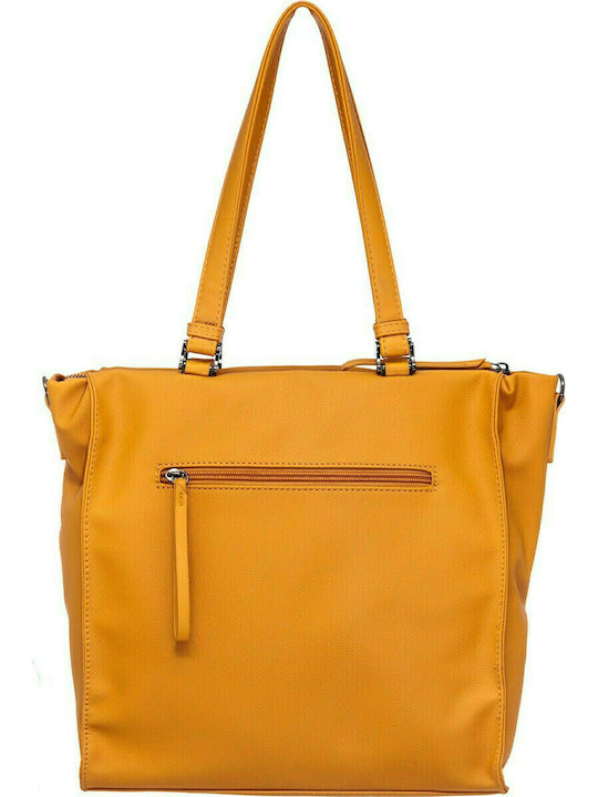 Beverly Hills Polo Club Women's Bag Shopper Shoulder Yellow