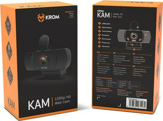 Krom NXKROMKAM Web Camera Full HD 1080p