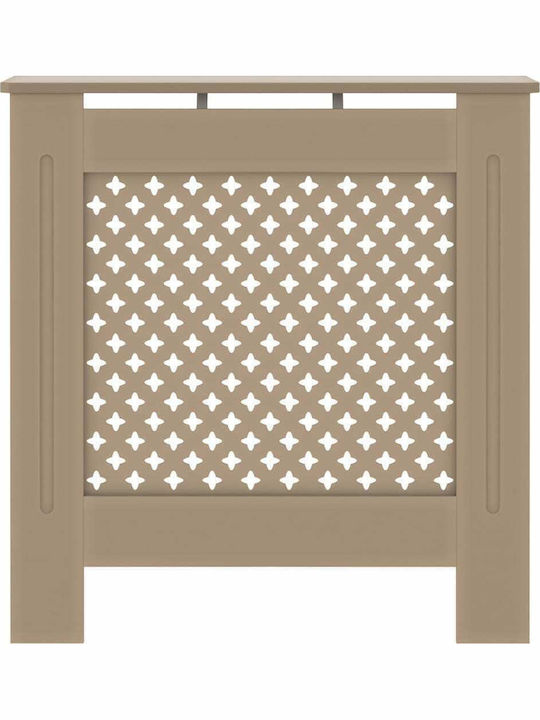 vidaXL MDF Brown Radiator Cover 78x19x81.5cm