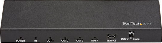 StarTech 4K 4-Port Video/Audio HDMI Splitter ST124HD202