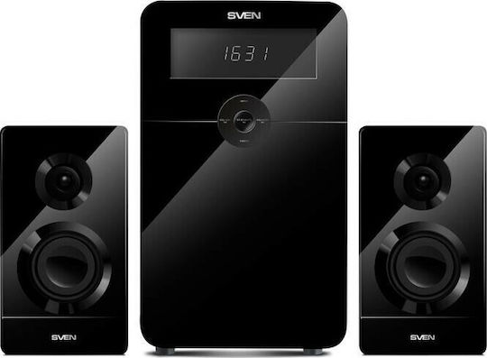 Sven Sound System 2.1 MS-2250 SV-016722 80W with Digital Media Player and Bluetooth Black