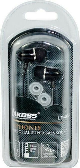 Vakoss Ακουστικά Ψείρες In Ear LT-437EX Μαύρα