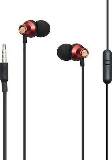 XO EP15 In-ear Handsfree with 3.5mm Connector Red