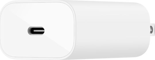 Belkin Φορτιστής Χωρίς Καλώδιο με Θύρα USB-C 25W Power Delivery Λευκός (WCA004vfWH)