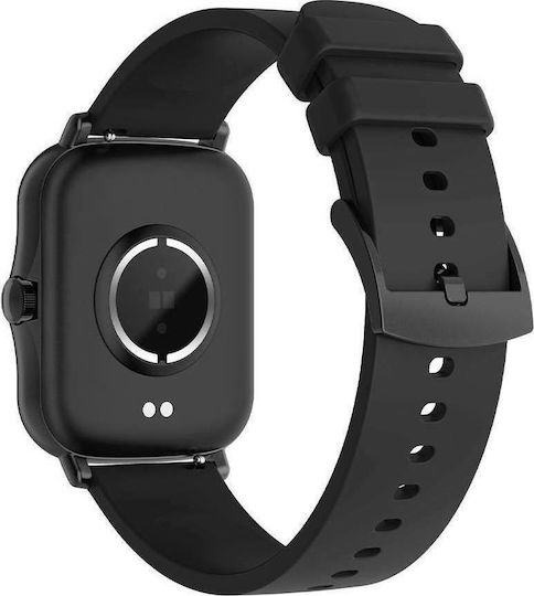 Colmi P8 Plus 43mm Smartwatch με Παλμογράφο (Μαύρο)