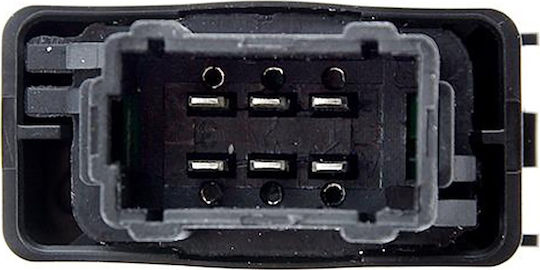 NTY Car Window Switch for Peugeot 207 6pin Black