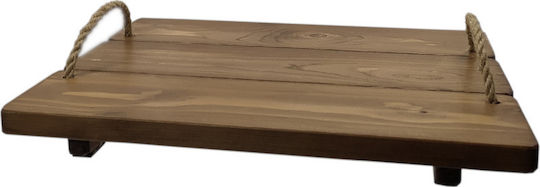 Korres Craft Cottage Дърво Поднос за сервиране с Дръжки Almond 37x27x3см 236-106-03 1бр