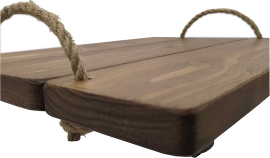 Korres Craft Cottage Дърво Поднос за сервиране с Дръжки Almond 37x27x3см 236-106-03 1бр
