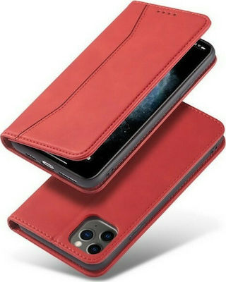 Bodycell PU Leather Buchen Sie Synthetisches Leder Rot (iPhone 11 Pro Max) 04-00283