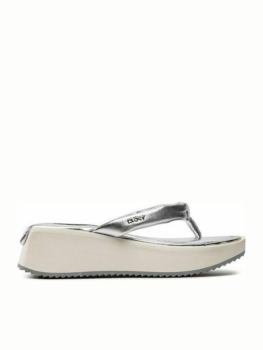 DKNY Maeryn Flip Flops Ασημί