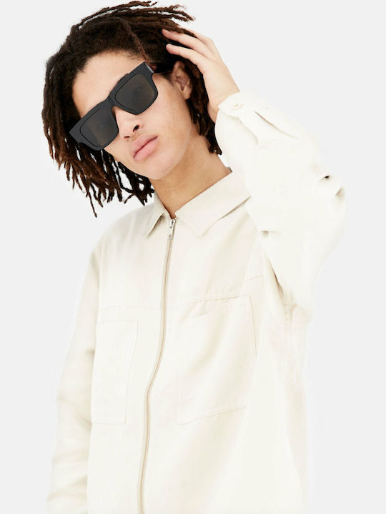 Retrosuperfuture Mega Unisex Ochelari de soare cu Negru Cadru și Gri Lentilă