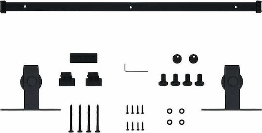 vidaXL Door Return Mechanism for Doors up to 152cm and 20kg Black