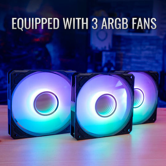 Aerocool Mirage L360 Υδρόψυξη AIO CPU με 3 Ανεμιστήρες 120mm και RGB Φωτισμό