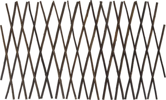 Grătare Pliabile De Grădină Din Lemn Cu Design În Grilă Rombul Maro 180x30cm 5 Piese