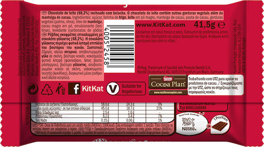 Kit Kat Γκοφρέτα Γάλακτος 41.5gr
