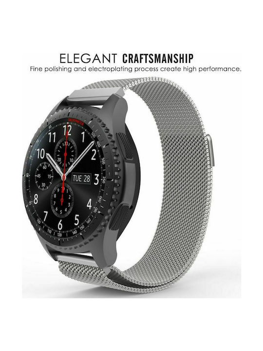 Tech Protect Milanese Curea Oțel inoxidabil Gri (Galaxy Watch 42mm - Ceas Galaxy 42mm)
