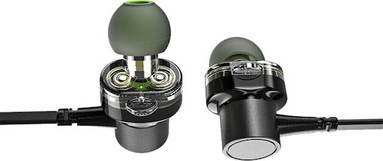 Ipipoo DP-1 In-ear Bluetooth Handsfree Ακουστικά με Αντοχή στον Ιδρώτα Μαύρα