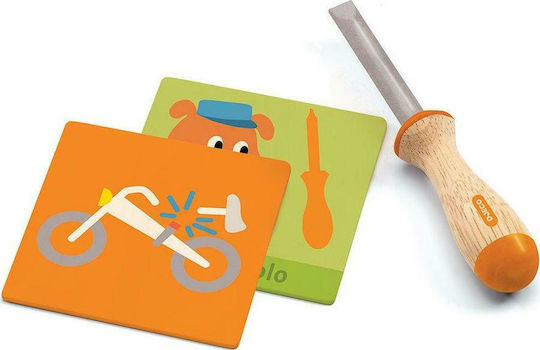 Djeco Spielzeug Zum Spielen Kinder-Tools Mit Hölzernen Werkzeugen Aus Holz Für 3+ Jahre